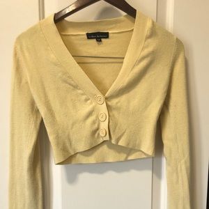 Urban Behaviour Yellow Crop Cardigan